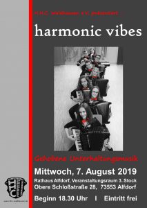 Konzert Ensemble "harmonic vibes" @ Rathaus Alfdorf, Veranstaltungsraum