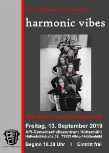 Konzert Ensemble "harmonic vibes" @ API-Gemeinschaftszentrum Hüttenbühl