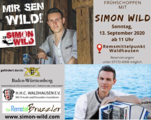WKS 2020: Frühschoppen mit Simon Wild @ Remsmittelpunkt Waldhausen