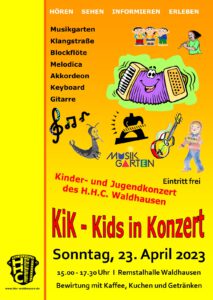 KiK - Kids in Konzert - Kinder- und Jugendkonzert @ Remstalhalle Waldhausen